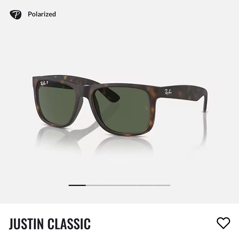 Ray-Ban JUSTIN polarized sunglasses RB4165